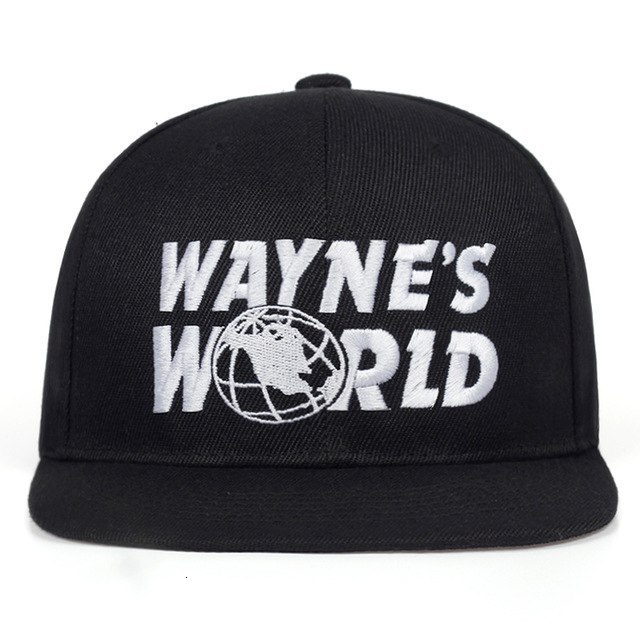 Ball Caps Wayne's World Black Cap Hat Baseball Cap Fashion Style Cosplay Embroidered Trucker Hat Unisex Mesh Cap Adjustable Size 230302
Ball Caps Wayne's World Black Cap Hat Baseball Cap Fashion Style Cosplay Embroidered Trucker Hat Unisex Mesh Cap Adjustable Size 230302