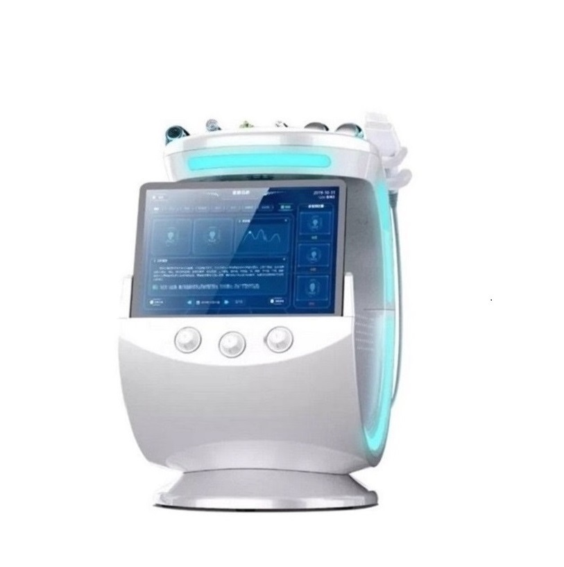 New 8 In 1 Hydro Machine Skin Analyzer Microdermabrasion Diamond Water Oxygen Peeling Cleaning Machine