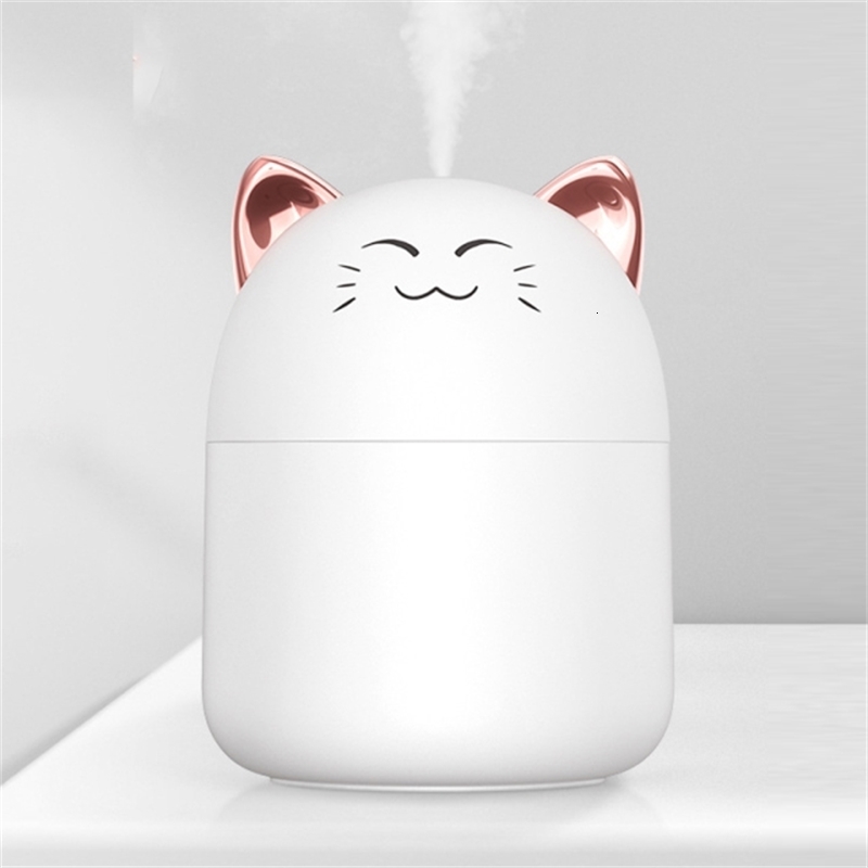 Steamer 250ml Desktop Mini Air Humidifier With Colorful Atmosphere Light Cool Mist Aroma Diffuser For Home Bedroom Purifier 230515