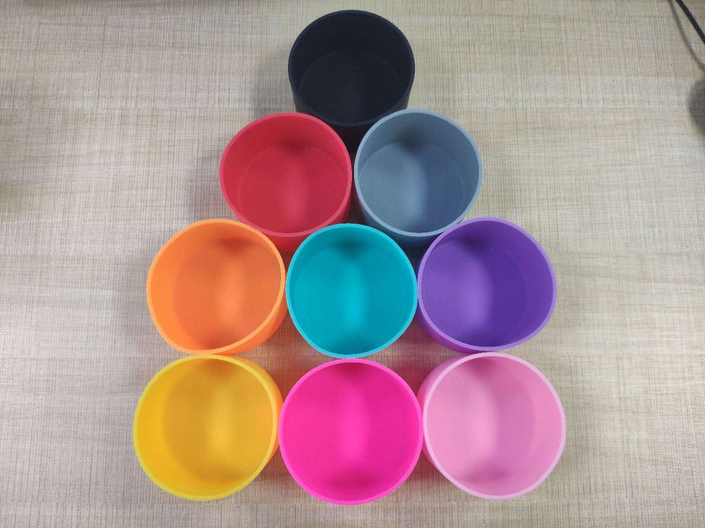 7.5cm Silicone protective bottom for 40oz tumblers Coaster Bottle Sleeve Anti-slip water bottle boot cover tumbler cup flask silicone holder 14 colors