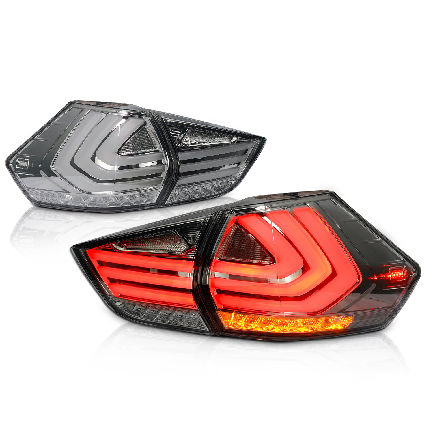 LED Rear Taillight For Nissan X-trail 20 14-20 19 Rear Running Lamp Brake Reverse Dynamic Turn Signal Tail Light