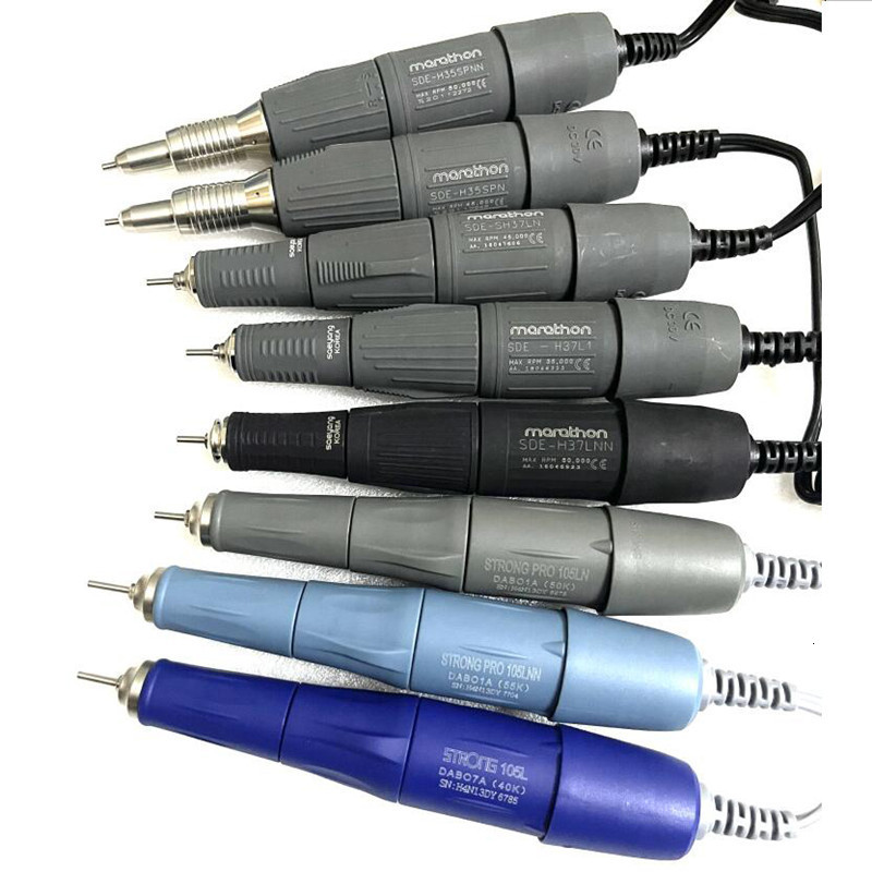 Nail Manicure Set Drill Pen 35K 45K 55K H37L1 H35SPN 105L 102L Handpiece For STRONG 210 90 204 207B Marathon Electric machine Handle 230515