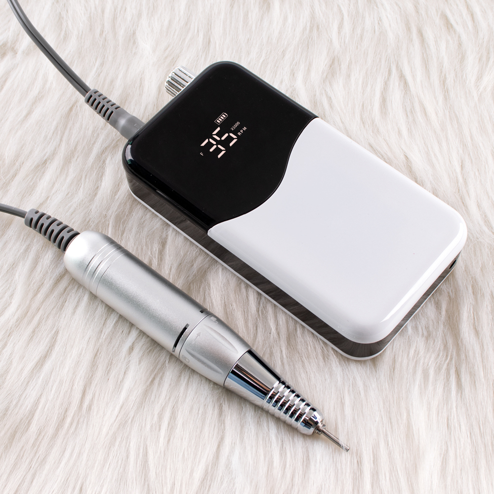 Nail Manicure Set SIMINAIL Wave Drill Rechargeable Desktop Base 35000RPM Electric Machine File Pedicure Cordless Drilling 230515