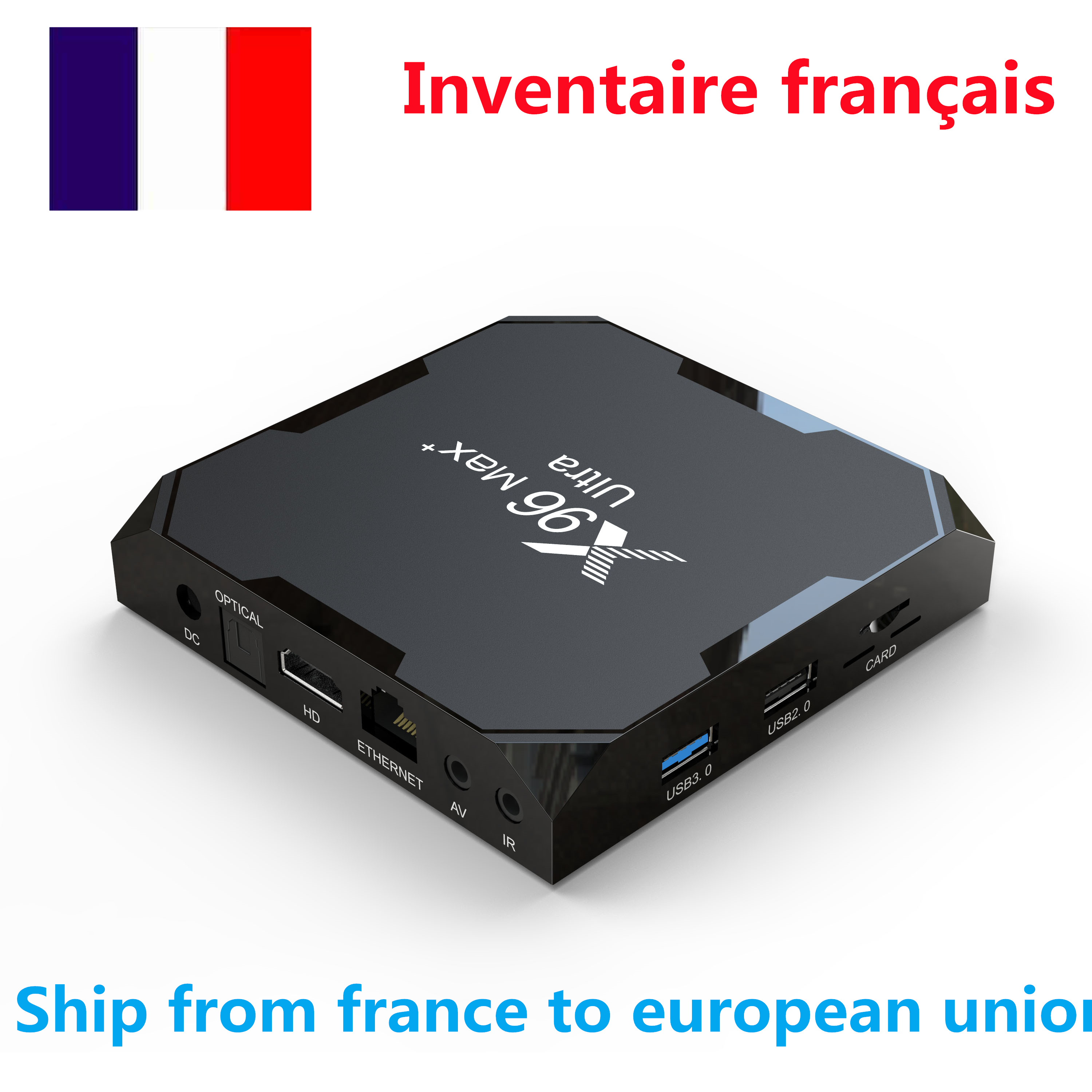 X96 Max plus Ultra TV Box Amlogic S905X4 5G dual WiFi Android 11 os 4gb ram 32gb rom bt Ship from france to european union