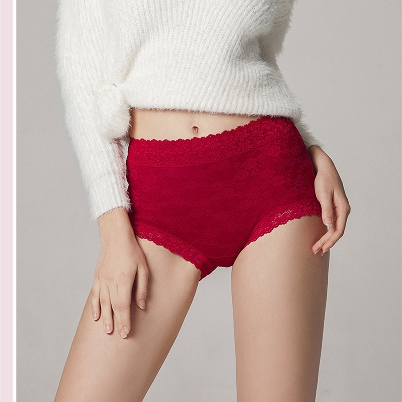 Women's Panties RUIN JS2 3PCS Women's Panties High Waist Hip Sexy Lace Underwears XL-4XL 230516