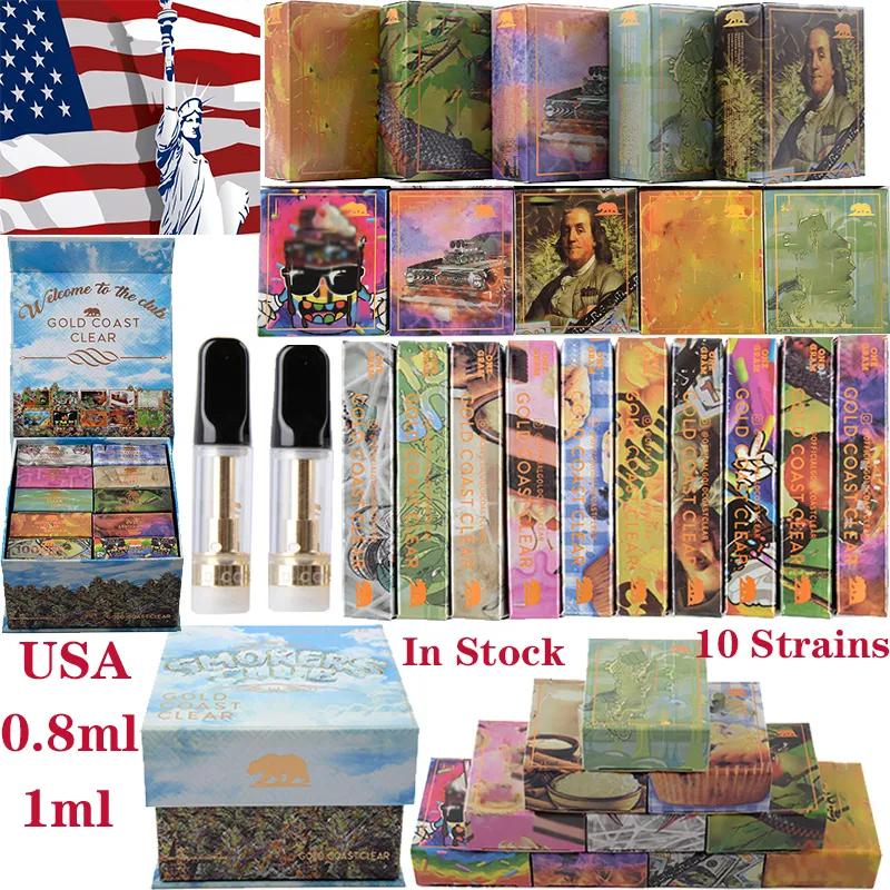 USA In Stock Atomizers Smoker Clubs Packaging GOLD COAST CLEAR Ceramic Vape Cartridges Packaging Empty Vapes Carts Glass Tank Thick Oil Dab Vaporizer 510 Thread
USA In Stock Atomizers Smoker Clubs Packaging GOLD COAST CLEAR Ceramic Vape Cartridges Packaging Empty Vapes Carts Glass Tank Thick Oil Dab Vaporizer 510 Thread