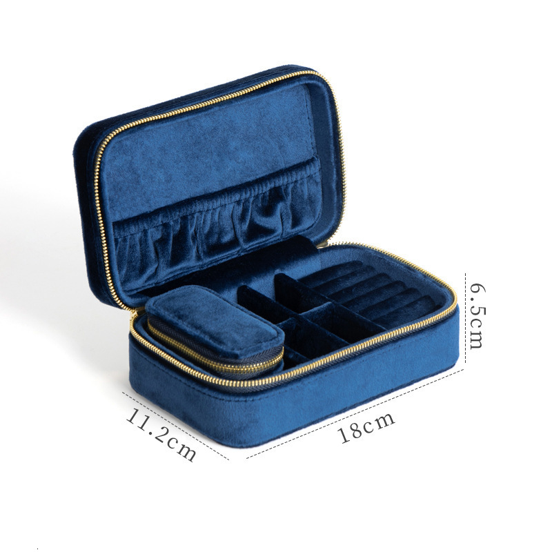 Jewelry Boxes velvet Jewellery Storage Earring Boxes Jewelry Box Display Case Organizer Packaging Storage for Home Travel Girl Gift 230515