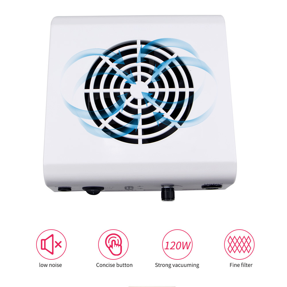 Nail Manicure Set 80W 2IN1 35000RPM Drill Enhancement Machine and Cleaner Tools Vacuum with Fan 230515