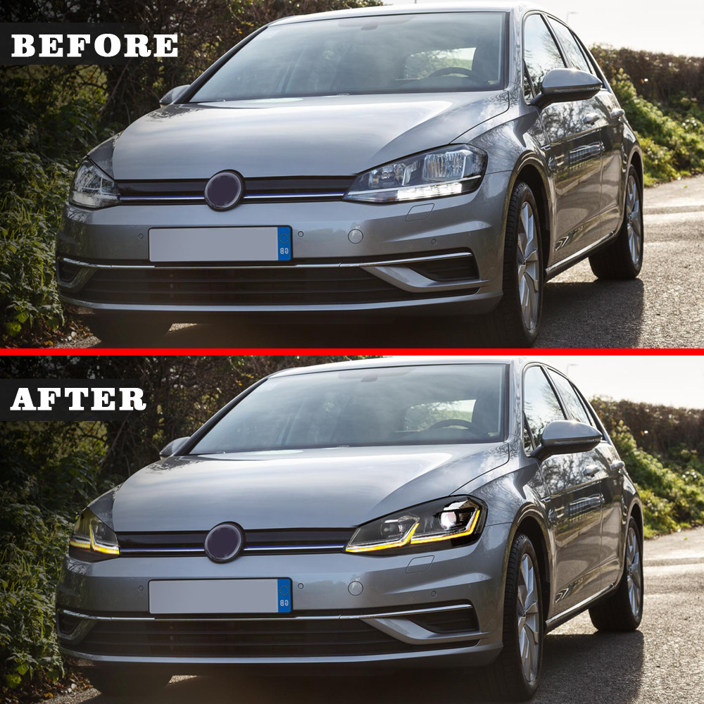 Car Front Headlight For VW Golf 7 20 14-20 17 LED Head Lamp Styling Dynamic Turn Signal Lens Automotive Accessories