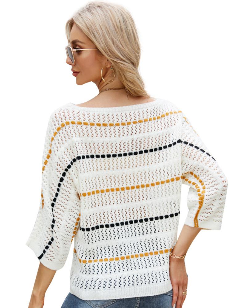 Womens Sweaters Autumn Winter Women Off Shoulder Cut Out Elegant Office Knitted Tops Female Casual Pullovers Long Sleeve ClothesWomens