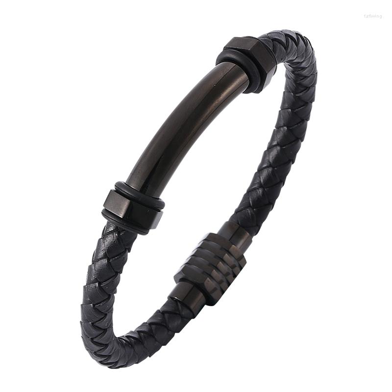 Charm Bracelets Fashion Black Braided Leather Men Bracelet Stainless Steel Magnet Clasp Bangle Male Jewelry Punk Christmas Gift PD516
Charm Bracelets Fashion Black Braided Leather Men Bracelet Stainless Steel Magnet Clasp Bangle Male Jewelry Punk Christmas Gift PD516