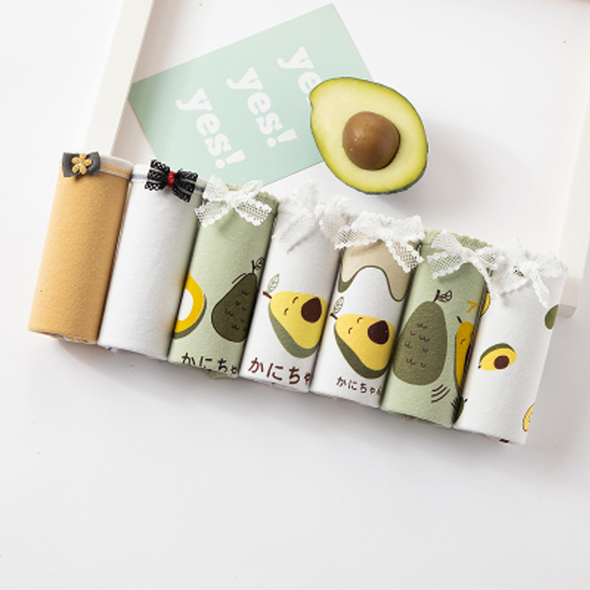 Women's Panties 7 Pcs/lot Panties Women Cotton Underwear Briefs Girls Cute Panties Sexy Lingeries Cueca Calcinhas Shorts Underpant Panty Ladies 2