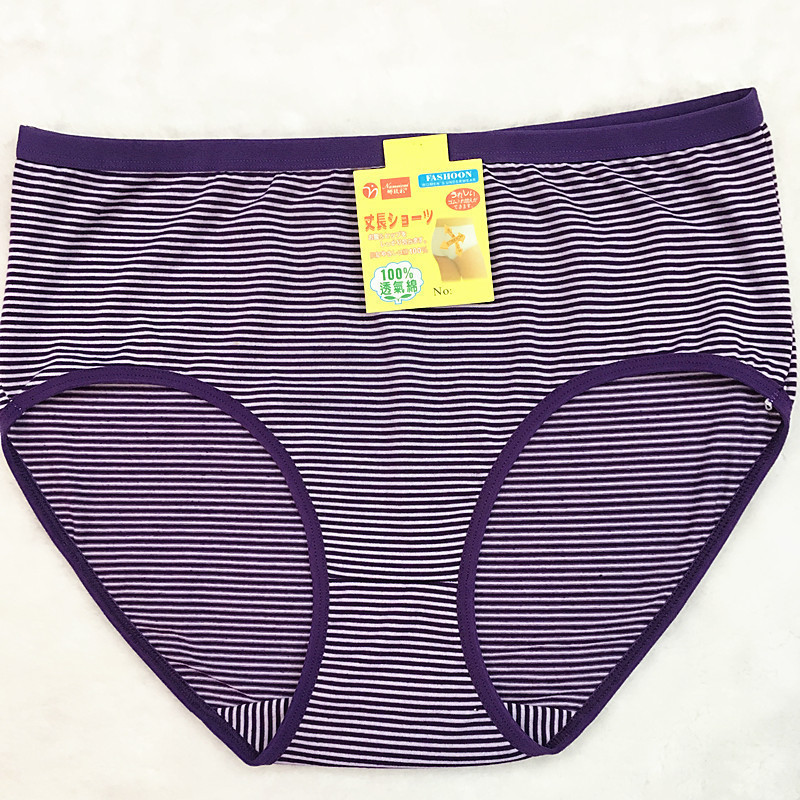 Women's Panties Wholesale ropa interior femenina 10Pcs/lot Cotton Striped Underwears Women Panties Plus Size 6XL lingerie women's briefs 230