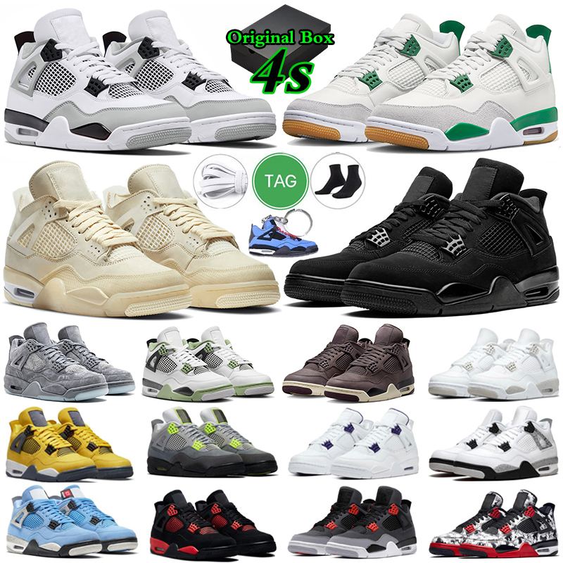 Jumpman 4 4s Basketball Shoes J4 Sneaker Black Cat Military Black Midnight Navy Blue Red Cement Bred Canvas Master Men Women Sports Sneakers with Box, #9
Jumpman 4 4s Basketball Shoes J4 Sneaker Black Cat Military Black Midnight Navy Blue Red Cement Bred Canvas Master Men Women Sports Sneakers with Box, #9