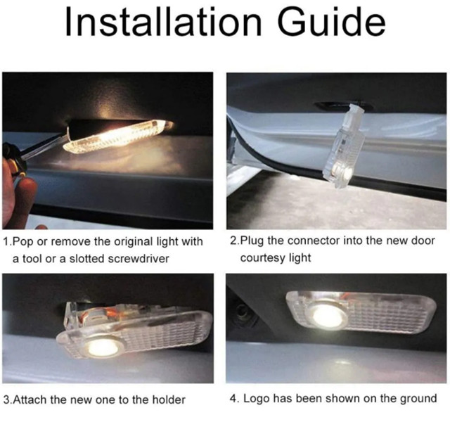 2pcs/Lot Welcome Lights LED Car Door Light For Tesla Model 3 S X Decor Laser Lamp Project Luces