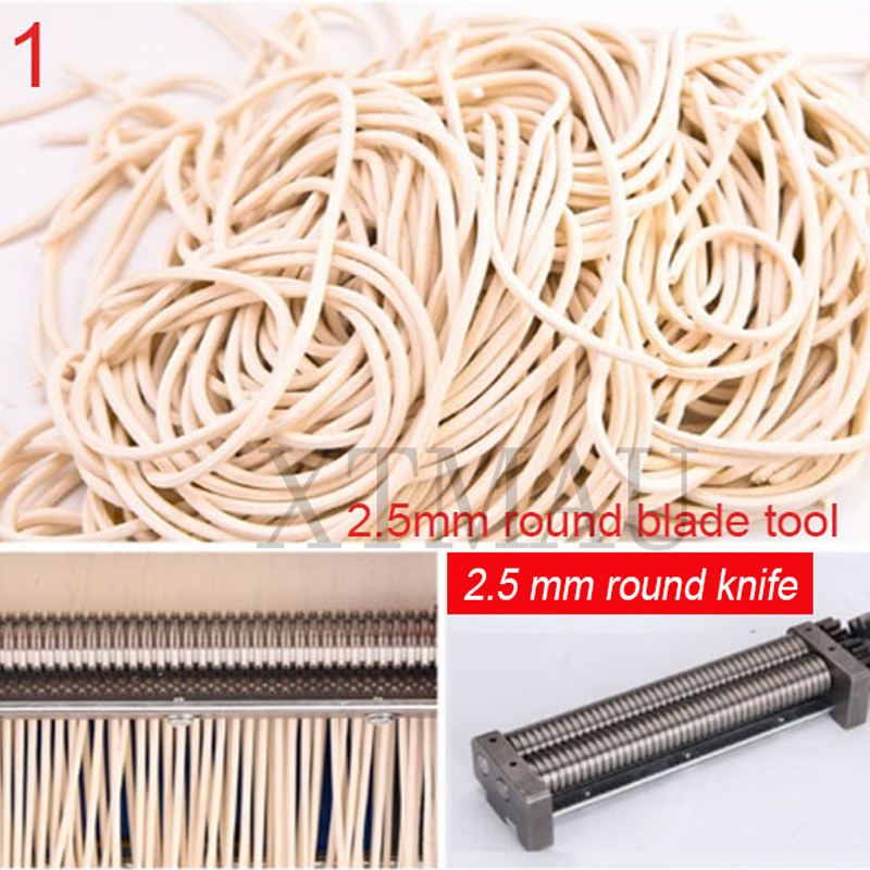 Electric Pasta Machine Noodle Maker 220V Commercial Stainless Steel Pressing Machine Dough Cutter