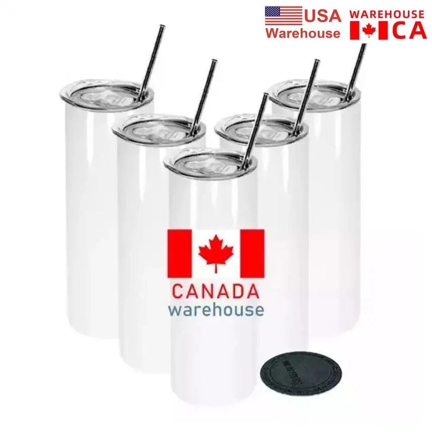 USA CA Warehouse 20 oz Stainless Steel Heat Transfer Printing Tumbler Vacuum Insulated Skinny Straight Sublimation Tumblers Kawaii A0516, White
USA CA Warehouse 20 oz Stainless Steel Heat Transfer Printing Tumbler Vacuum Insulated Skinny Straight Sublimation Tumblers Kawaii A0516, White