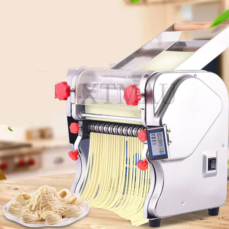 Electric Pasta Machine Noodle Maker 220V Commercial Stainless Steel Pressing Machine Dough Cutter