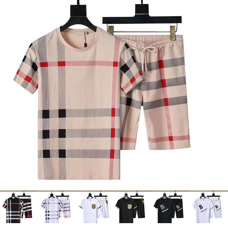 Designer Men Tracksuits Fashion Design T-Shirt Classical lattice Pants 2 Piece Sets Short Shirts Shorts Checkered suit, Black 003 
Designer Men Tracksuits Fashion Design T-Shirt Classical lattice Pants 2 Piece Sets Short Shirts Shorts Checkered suit, Black 003