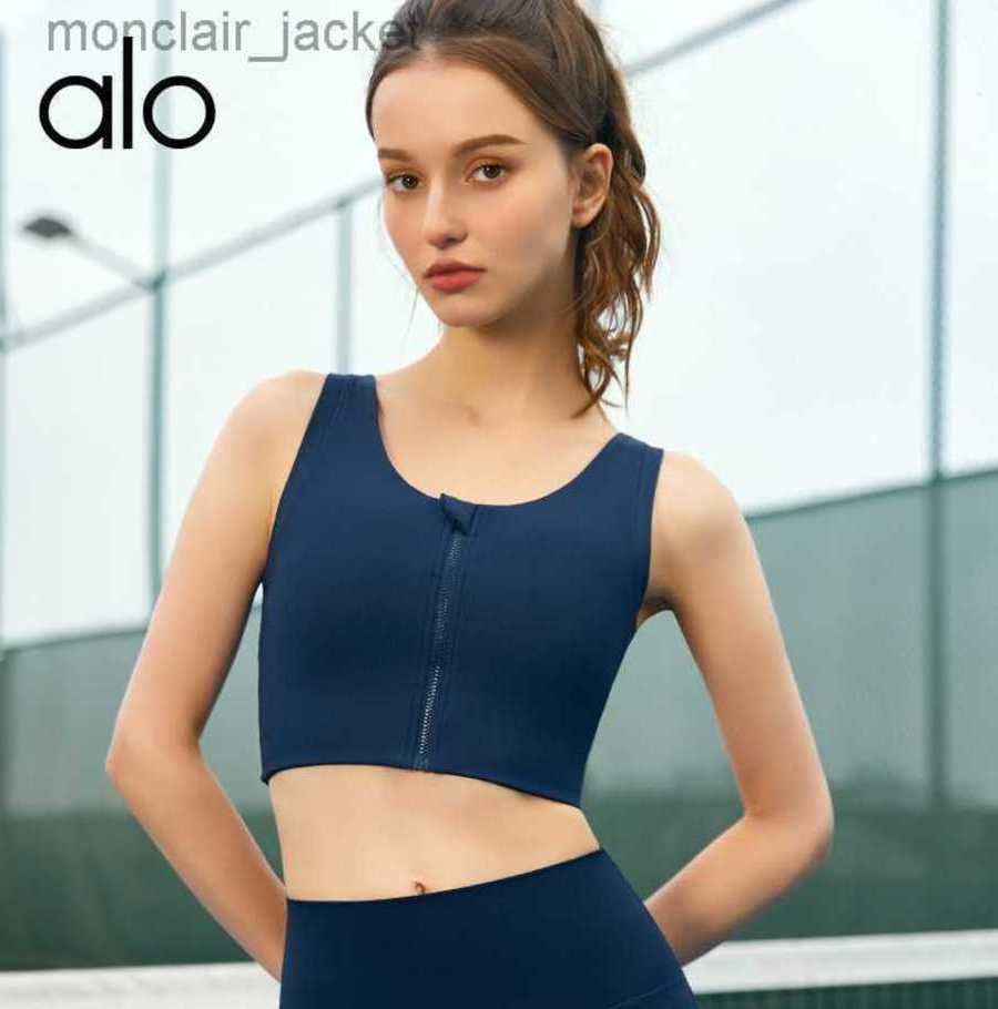 Desginer Yoga Tops Outdoor Front Zipper Sports Bra Women's High Strength Shockproof Gathering Collar Breast Fitness Bra Top 23SSA, Black
Desginer Yoga Tops Outdoor Front Zipper Sports Bra Women's High Strength Shockproof Gathering Collar Breast Fitness Bra Top 23SSA, Black