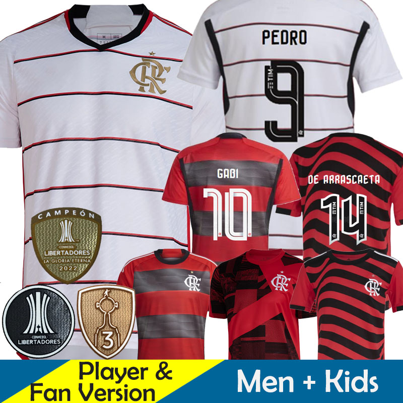 Flamengo Soccer Jerseys Brazilian Cup Copa Libertadores 23/24 GABI EVERTON Futebol 2023 2024 Football Shirt Kid Kit ARRASCAETA GERSON THIAGO MAIA Home Away White, Away 2023 copa do brasil patch
Flamengo Soccer Jerseys Brazilian Cup Copa Libertadores 23/24 GABI EVERTON Futebol 2023 2024 Football Shirt Kid Kit ARRASCAETA GERSON THIAGO MAIA Home Away White, Away 2023 copa do brasil patch