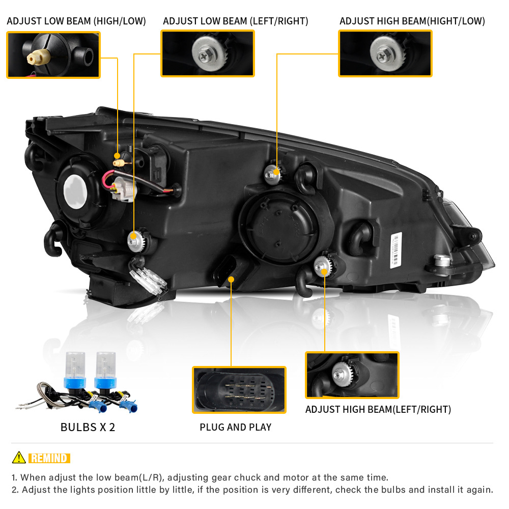 Car Front Headlight For VW Golf 7 20 14-20 17 LED Head Lamp Styling Dynamic Turn Signal Lens Automotive Accessories