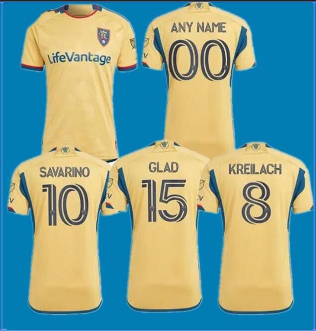Real YELLOW Salt AWAY Lake soccer jerseys fan man 23 24 SAVARINO 10 GLAD 15 KREILACH 8 jersey football shirts 2023
Real YELLOW Salt AWAY Lake soccer jerseys fan man 23 24 SAVARINO 10 GLAD 15 KREILACH 8 jersey football shirts 2023