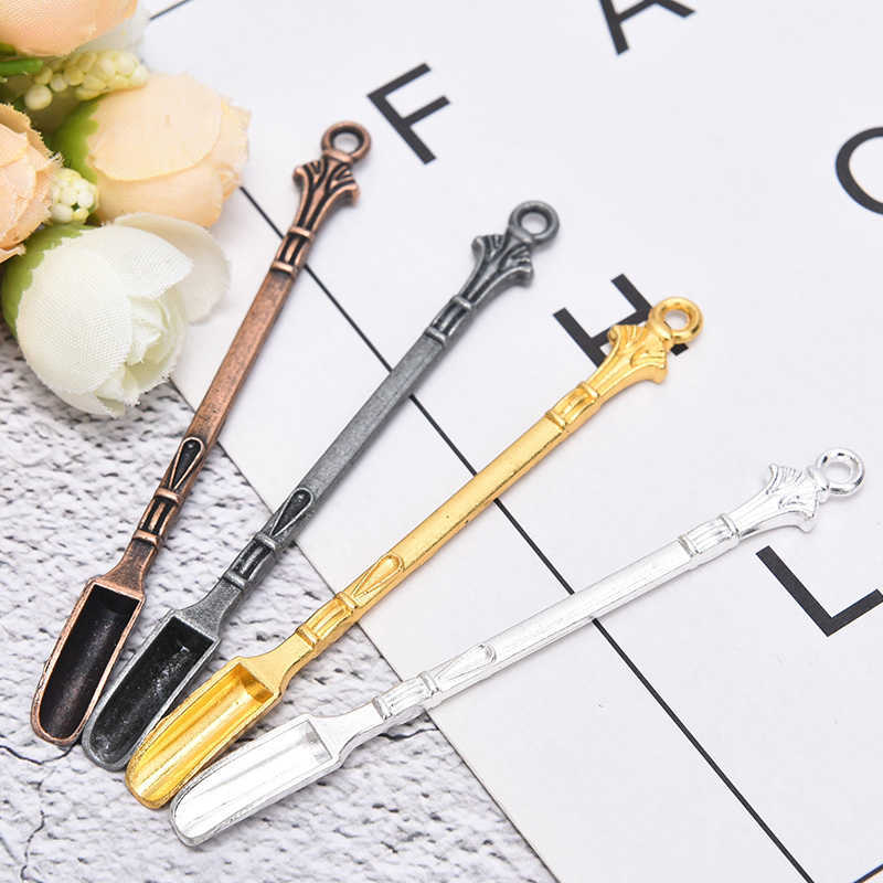 3pcs/set Mini Alloy Spoon Medicine Bottle Use Sniffer Snorter Snuff Powder Tobacco Micro-tuning Shovel Smoking Accessories