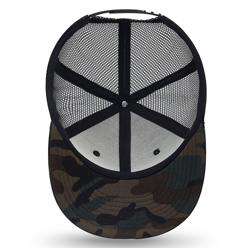 s Camouflage Baseball Cap For Men Mesh Trucker Hat Women Fashion Summer Cap Flat Brim Skateboard Hip Hop Hat Streetwear 230515