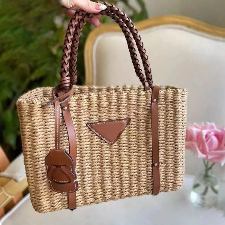 Designer straw Bag Summer Knitting handbag women Basket bags girls pretty shopper Small Tote Vacation bag 88, Beige
Designer straw Bag Summer Knitting handbag women Basket bags girls pretty shopper Small Tote Vacation bag 88, Beige