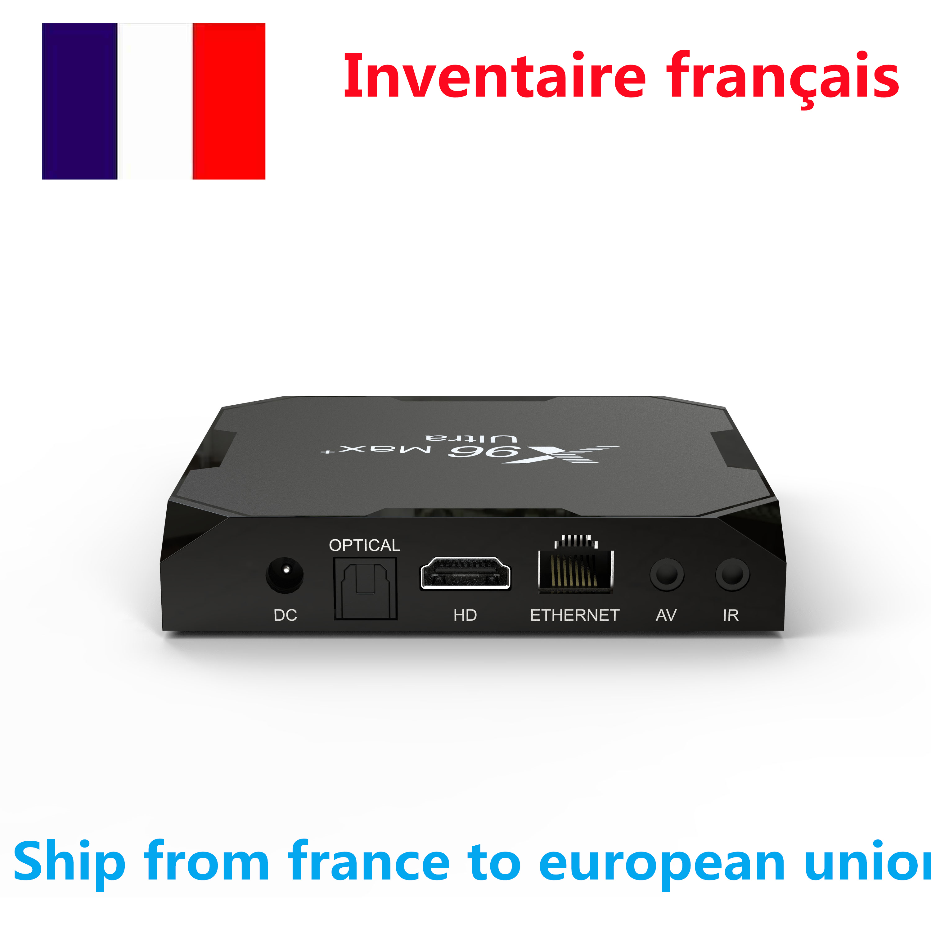 X96 Max plus Ultra TV Box Amlogic S905X4 5G dual WiFi Android 11 os 4gb ram 32gb rom bt Ship from france to european union