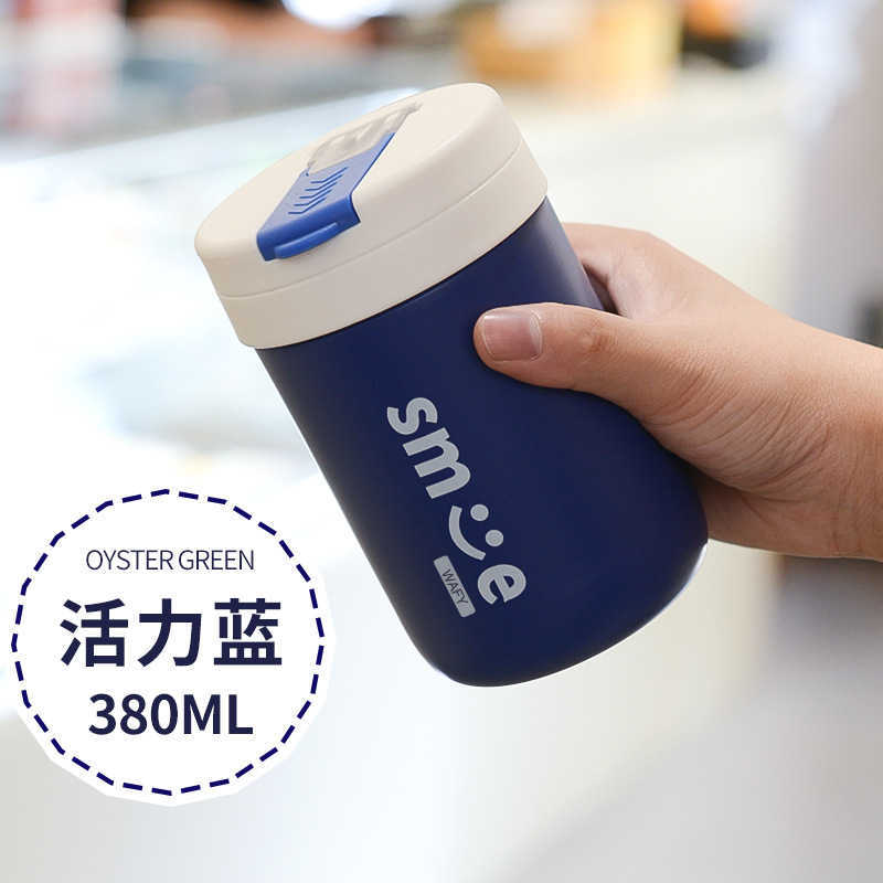 Thermoses Heat net red ton children's heat preservation water stainless steel straw male and female student gift portable cup Free shipping