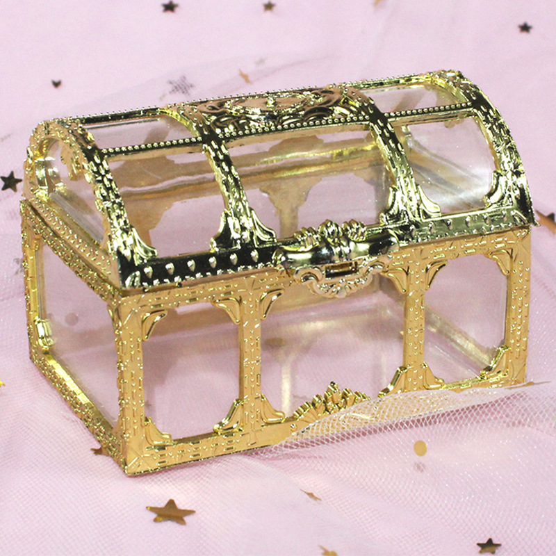 party favors candy box 96X36cm treasure chest shaped wedding favor holders european style celebration gorgeous shining candy boxes