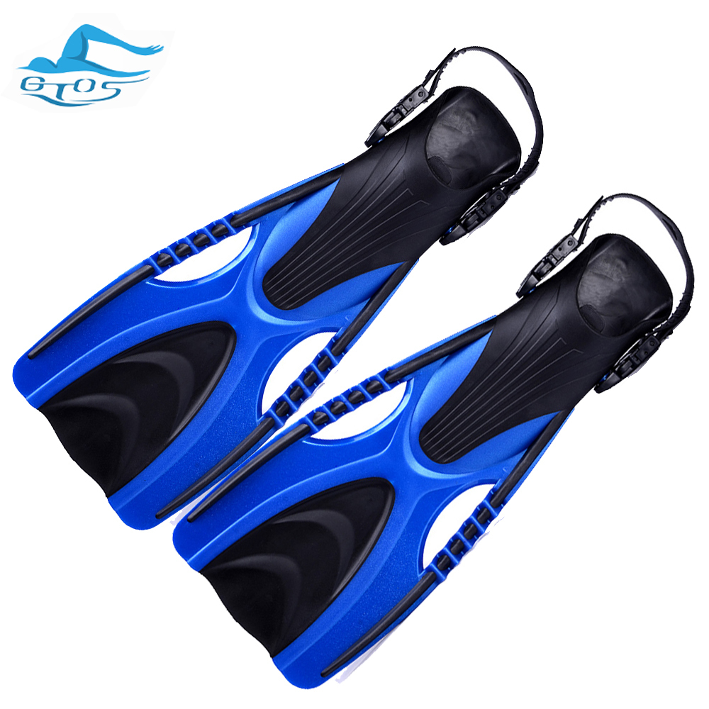 Fins Gloves Aqualung scuba diving fins open heel flippers with adjustable strap for adult swimming flipper equipment 230515