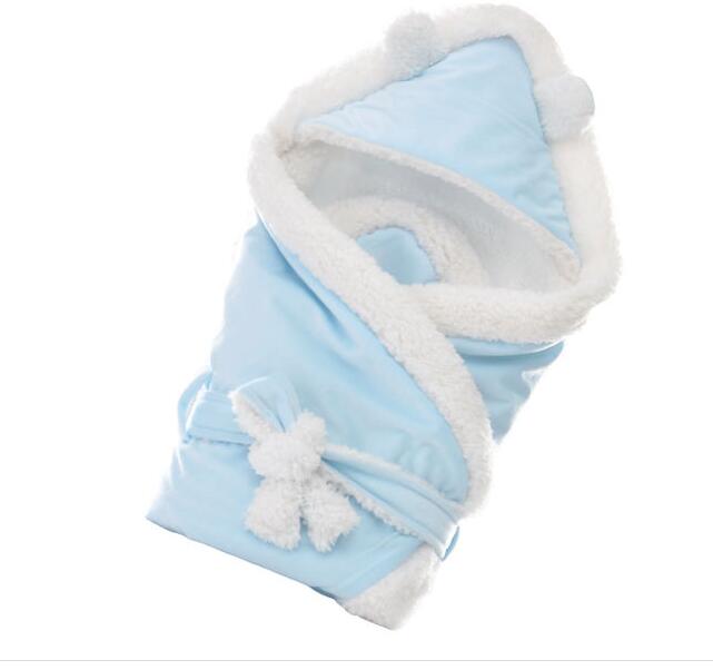 Winter Baby Boys Girls Blanket Wrap Double Layer Fleece Baby Swaddle wraps Sleeping Bag For Newborns Baby Bedding Blanket blankets kids