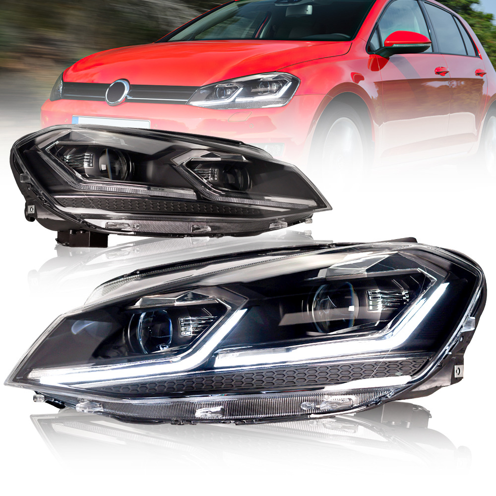Car Front Headlight For VW Golf 7 20 14-20 17 LED Head Lamp Styling Dynamic Turn Signal Lens Automotive Accessories
