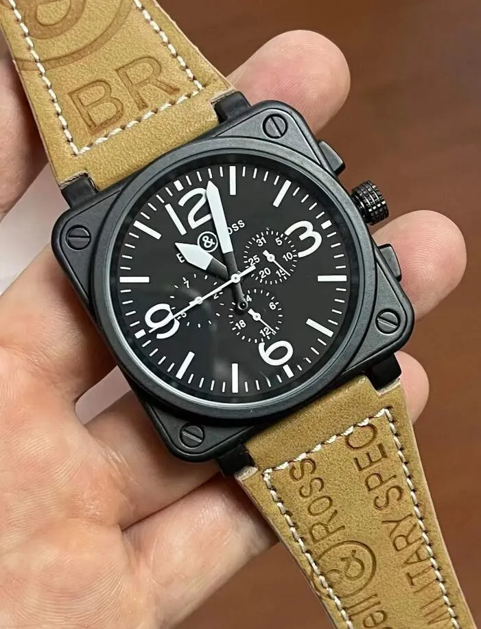 Luxury mens watch designer business Wrist watch automatic mechanical bell brown leather black rubber ross 6 hands Women's Watches 2023 new
Luxury mens watch designer business Wrist watch automatic mechanical bell brown leather black rubber ross 6 hands Women's Watches 2023 new