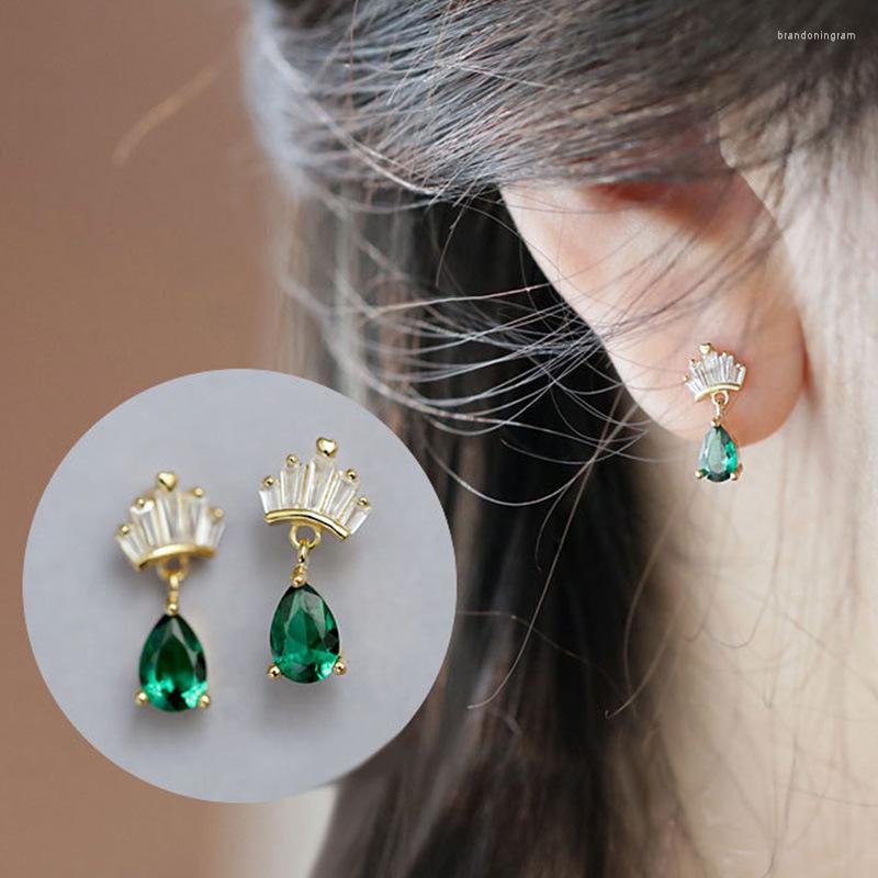 Stud Earrings Fashion Queen Princess Crown Rhinestone Ear CZ Silver Color Crystal For Women Luxury Green Jewelry
Stud Earrings Fashion Queen Princess Crown Rhinestone Ear CZ Silver Color Crystal For Women Luxury Green Jewelry