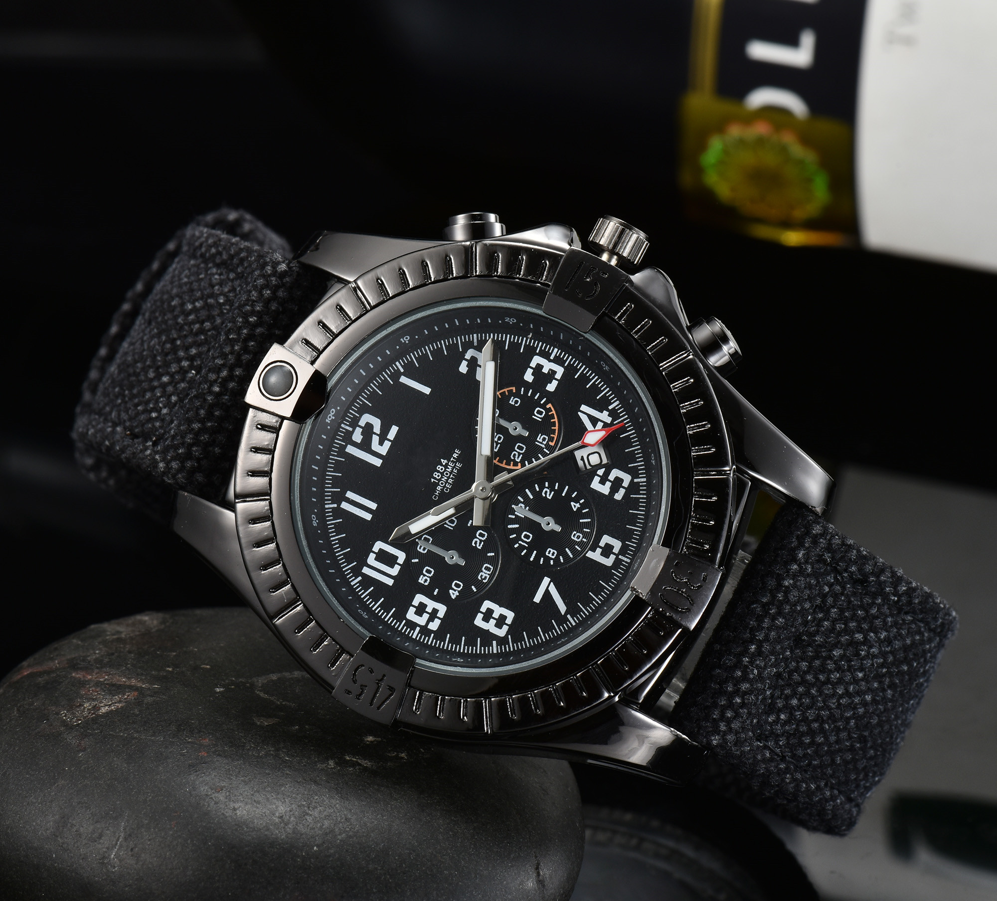 2023 Men's Watch BNL Six hands full function dial business fashion watch nylon buckle strap
2023 Men's Watch BNL Six hands full function dial business fashion watch nylon buckle strap
