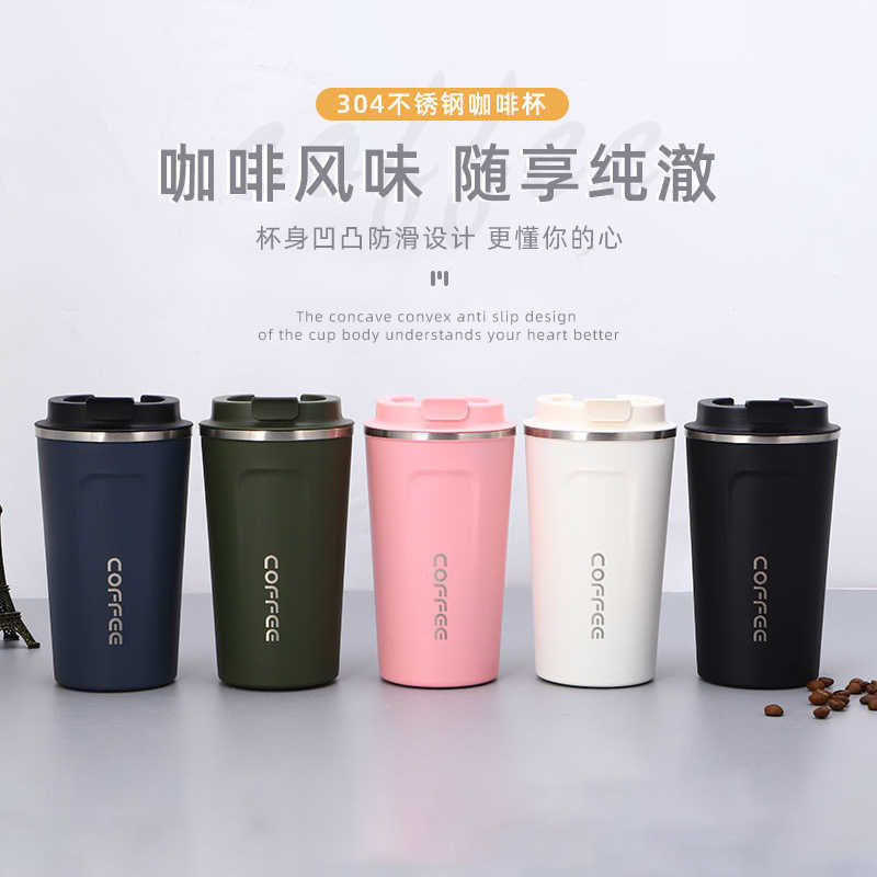 Thermoses Seamless inner liner 304 stainless steel coffee insulation American car advertising gift cup Free shipping