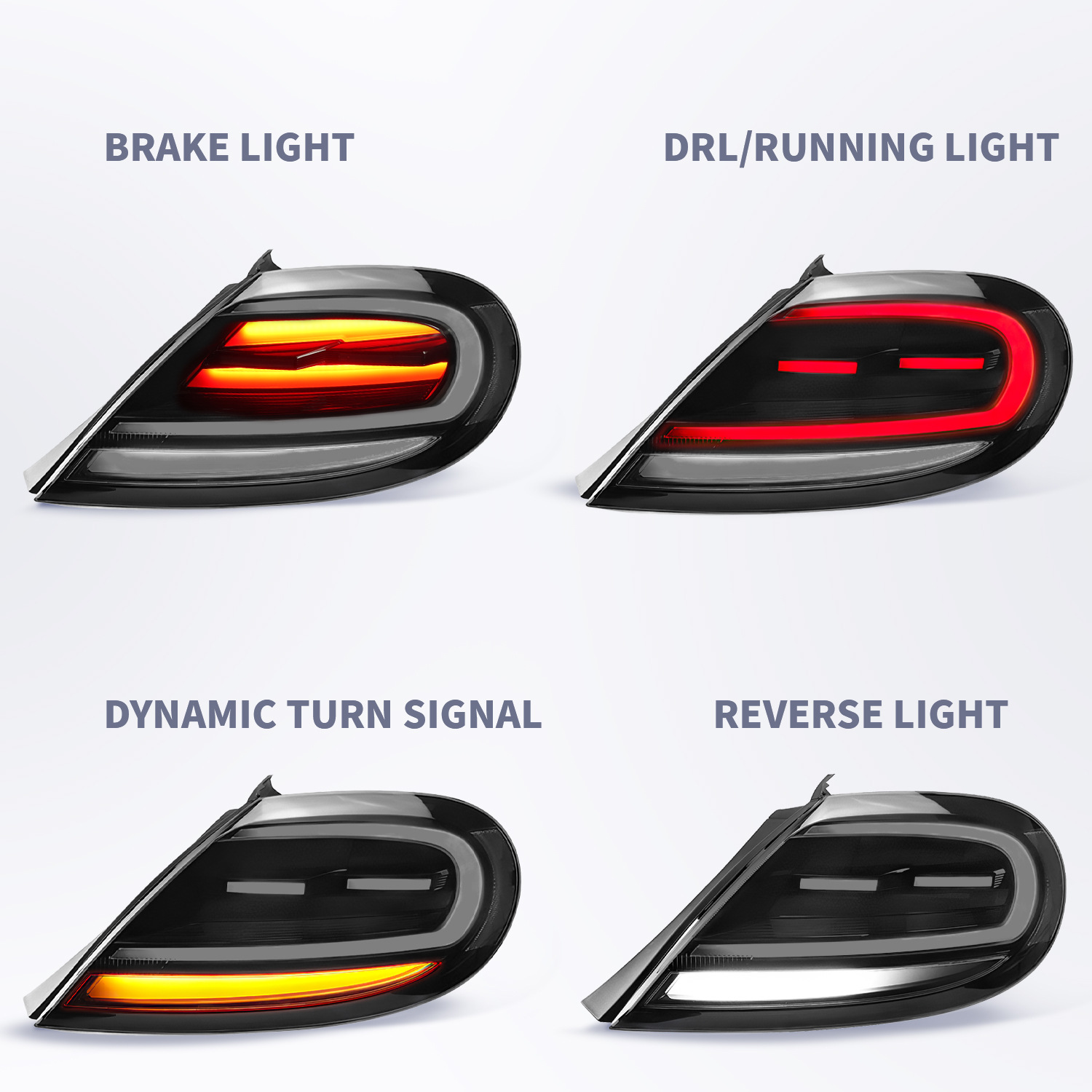 Car Tuning Taillight Upgrade for VW BEETLE 20 13-20 20 LED Streamer Signal Lights Reverse Brake Stop Taillights Assembly