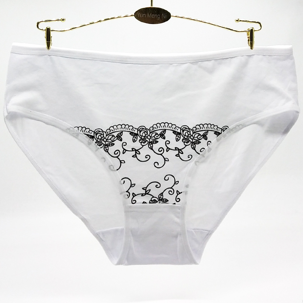 Women's Panties 4pcs/lot Big Yards 2XL/3XL/4XL Ladies Underwear Women's Panties Large Size Plus Size Cotton Mummy 89312 230516