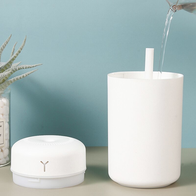 Steamer 1 PCS Portable 390ml Air Humidifier Aroma Humidificador For Home Car USB Sprayer With LED Color Night Lamp Purifier 230515