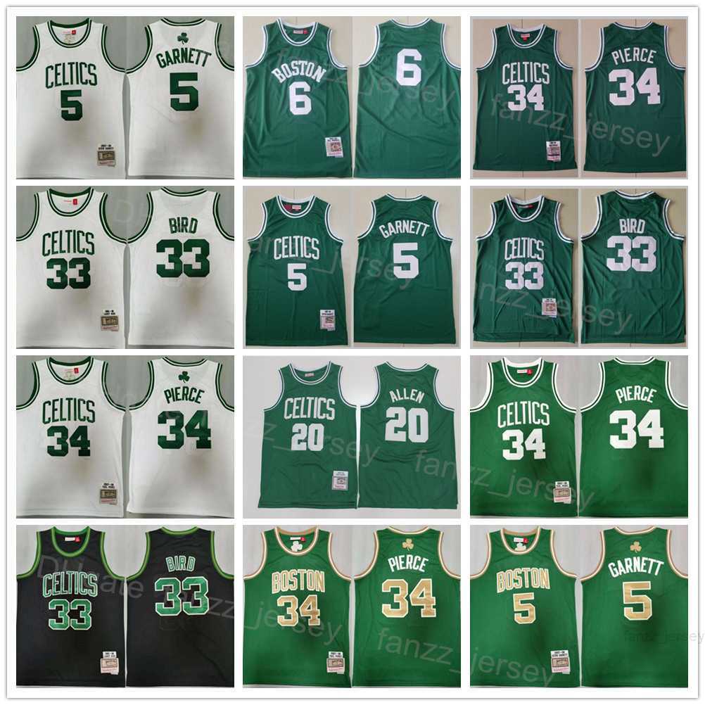 Retro Mitchell and Ness Basketball Larry Bird Jersey 33 Kevin Garnett 5 Ray Allen 20 Paul Pierce 34 Color Black Green White Breathable Vintage Stitched Sport Sale
Retro Mitchell and Ness Basketball Larry Bird Jersey 33 Kevin Garnett 5 Ray Allen 20 Paul Pierce 34 Color Black Green White Breathable Vintage Stitched Sport Sale