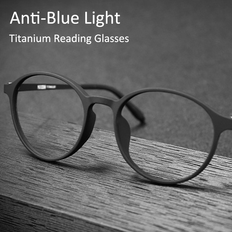 Reading Glasses Transitional Pochromic Multifocal TR90 Round frame reading glasses men's progressive blue Women's Ultra-light Glasses 230516
