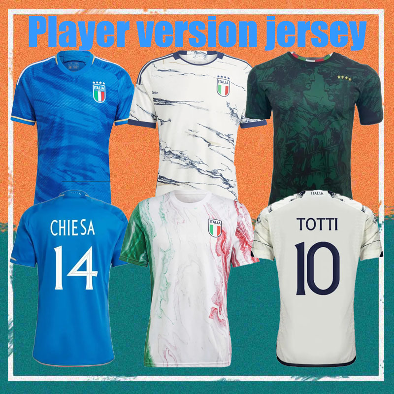 23/24 Italia Player version CHIESA Soccer Jerseys 2023 Italys RASPADORI BARELLA DONNARUMMA soccer jersey TOTTI LORENZO POLITANO ZANIOLO MIRETTI Football uniform, 2023 player version special edition
23/24 Italia Player version CHIESA Soccer Jerseys 2023 Italys RASPADORI BARELLA DONNARUMMA soccer jersey TOTTI LORENZO POLITANO ZANIOLO MIRETTI Football uniform, 2023 player version special edition