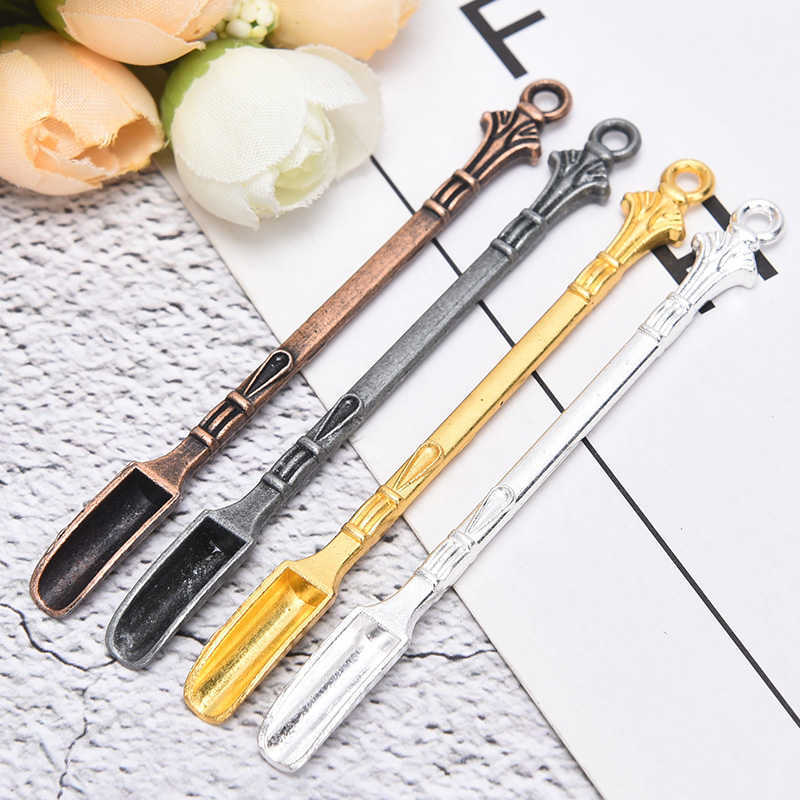 3pcs/set Mini Alloy Spoon Medicine Bottle Use Sniffer Snorter Snuff Powder Tobacco Micro-tuning Shovel Smoking Accessories