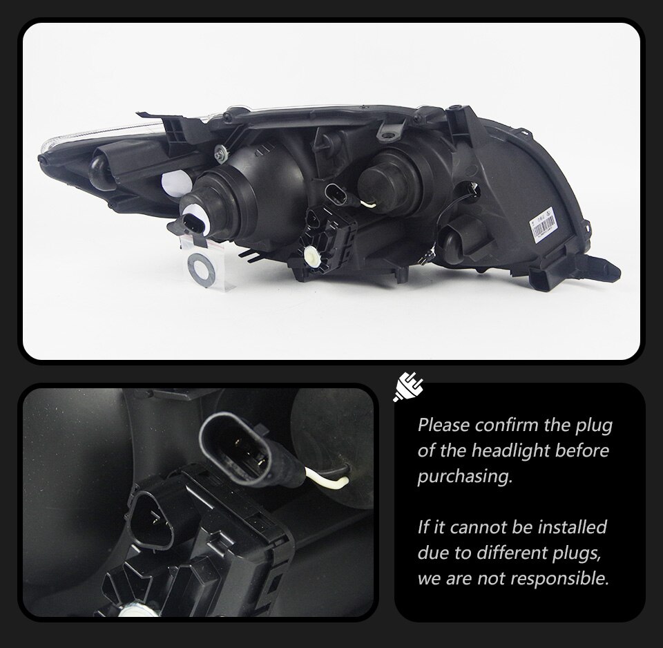 Car Headlights For Toyota Corolla 2008-20 10 Car LED Streamer Turn Signal Headlights Reverse Running Light Assembly