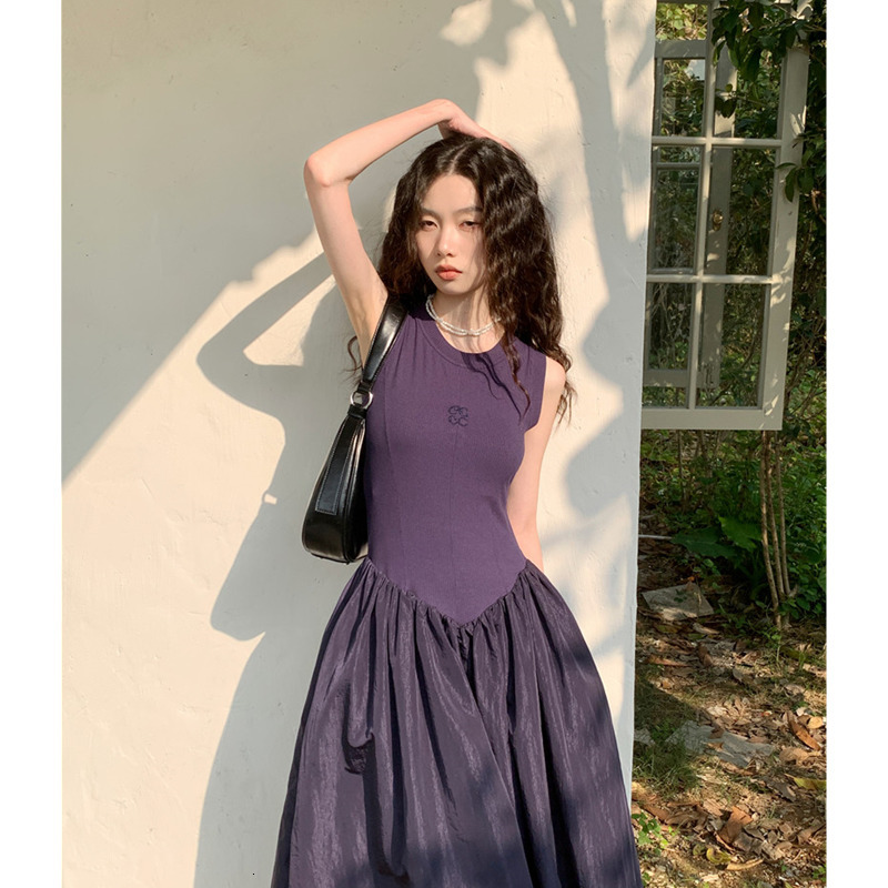 Casual Dresses Wear Dress Romantic Retro Tea Break French Round Neck Sleeveless Long Design Unique Knitted Splice Temperament Dress 230515, Blue
Casual Dresses Wear Dress Romantic Retro Tea Break French Round Neck Sleeveless Long Design Unique Knitted Splice Temperament Dress 230515, Blue