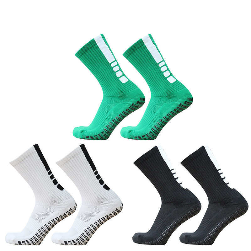 Sports Socks New Sports Football Socks Men Women Silicone Anti Slip Grip Soccer Socks calcetas antideslizantes de futbol J230517